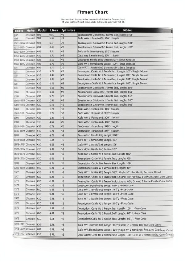 PartCatalog Speedometer Cable for Automotive Replacement-1