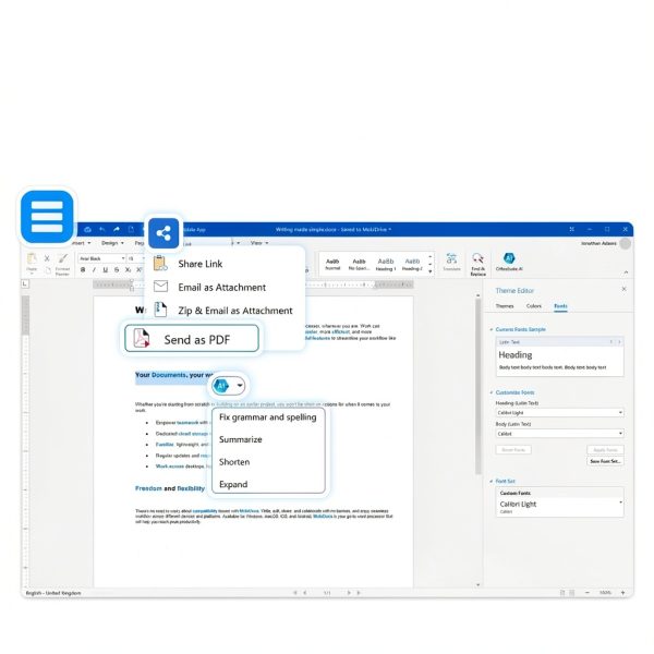 MobiOffice 4-in-1 Productivity Suite for Windows PC Lifetime License-4
