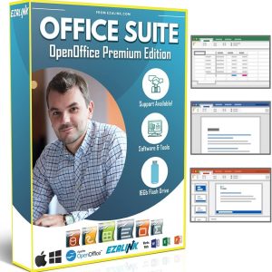 EZALINK Office Suite 2022 Premium Word Excel PowerPoint and 16GB USB-0