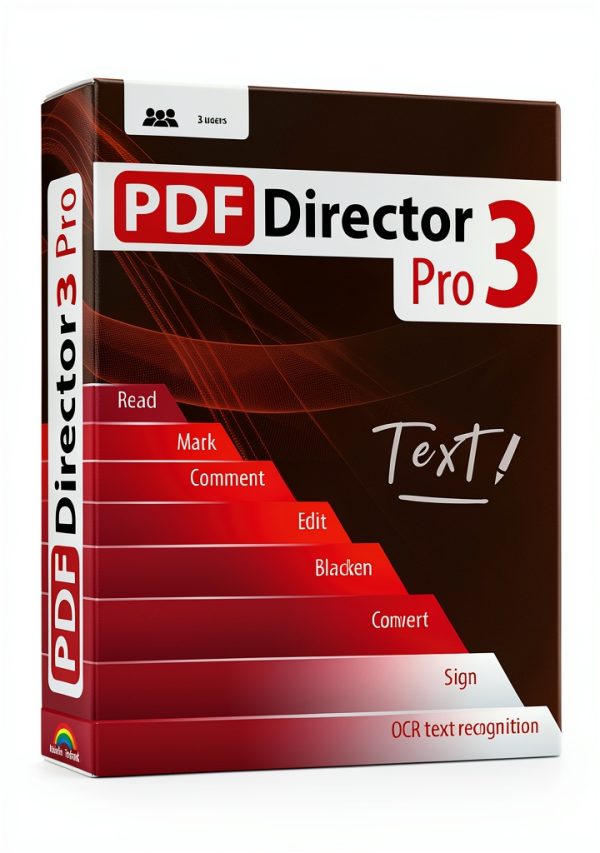 PDF Editor by Markt+Technik - PDF to Word and Excel OCR, 3 PC License-0