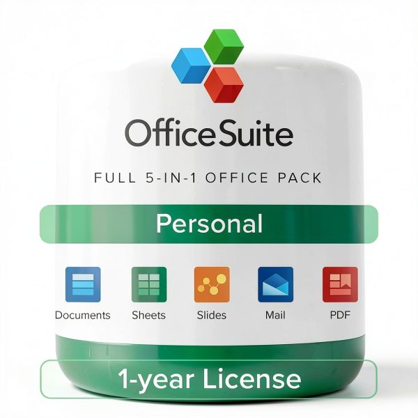 OfficeSuite Personal 5-in-1 Pack by MobiSystems with 1 Year License-0
