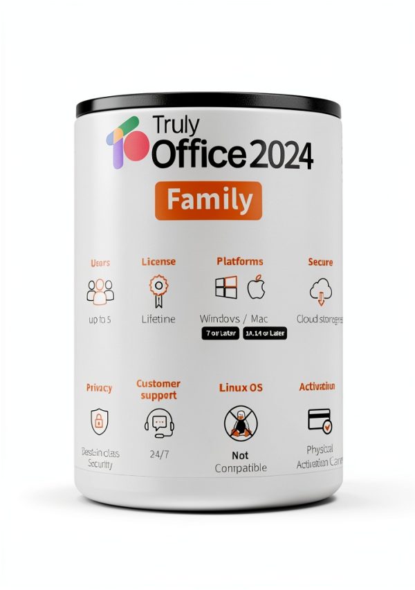 TrulyOffice 2024 Suite Lifetime License 5 Users 4 in 1 Productivity-1