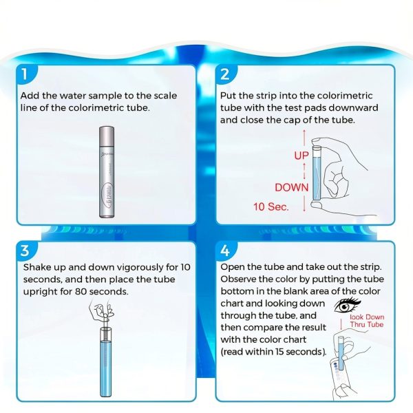 Phosphate Test Kit for Pool Hot-Tub: 50 Counts Water Phosphate Test Strips for Swimming Pool - Pool Phosphate Test Kit-3