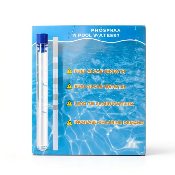 Phosphate Test Kit for Pool Hot-Tub: 50 Counts Water Phosphate Test Strips for Swimming Pool - Pool Phosphate Test Kit-1