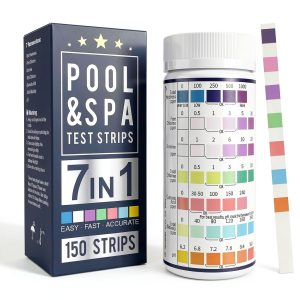 Hot Tub Test Strips 7-in-1 RIVANO 150-Strip Pool & Spa Water Kit-0