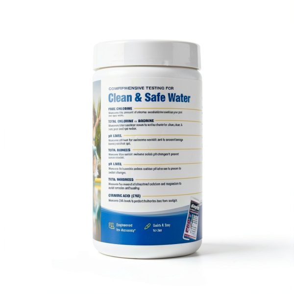 Taylor S-1452, 7-in-1 Pool and Spa Test Strips for Free Chlorine, Total Bromine/Chlorine, pH, Total Alkalinity, Total Hardness & Cyanuric Acid, 100 Water Test Strips | Made in The USA-2